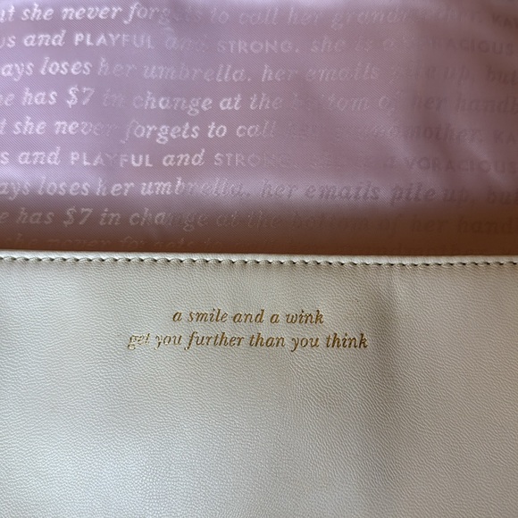 Kate Spade Rose Colored Glasses Frames Clutch Bag - Picture 11 of 16